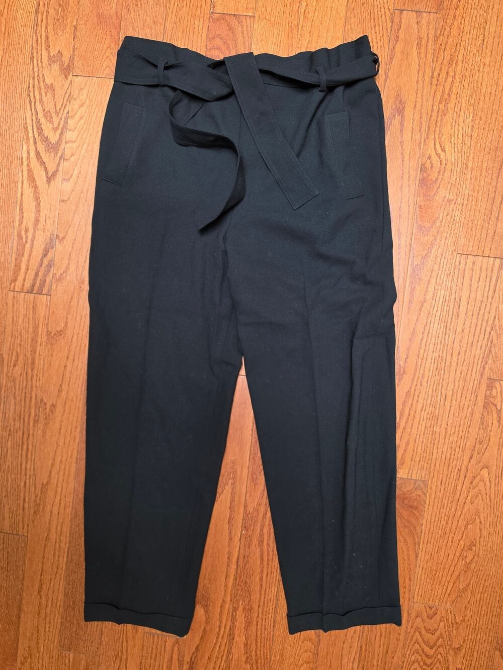 Vintage Wool Michael Kors Paperbag Trouser Pant Belt Small